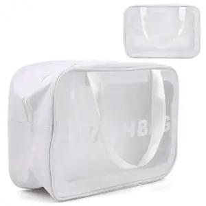 (색상 화이트)방수 파우치 화이트 대형 물놀이 가방 비치 수영 목욕