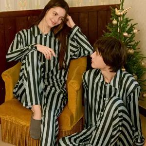 마밤 X 메종라운지 피치기모 여성 남성 커플 잠옷 긴팔 파자마 세트 4종 택1