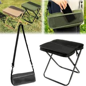 멋진 휴대용 접이식 백팩 의자 작은 두 개의 수납 포켓이 있는 사첼 등산 및 하이킹 의자로 변신할 수