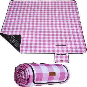 HX OD 야외 피크닉 담요 엑스트라 라지 80 x60 방수 접이식 깅엄 매트 캠핑 잔디 공원 액세서리 귀여운