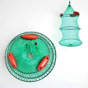 접이식 낚시용 와이어 그물 어망 민물 바다 물고기 통발