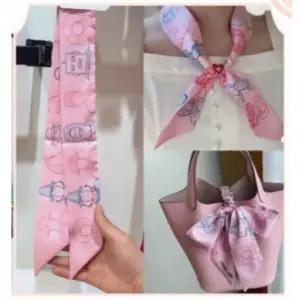 지앤지고급 쁘띠 스카프 가방 타이 리본 슬림 손잡이 목스카프 쁘띠스카프 가방 꾸미기