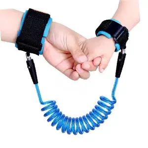 미아방지 스프링 팔찌 끈 아동 안전 보호 탄성 연결줄 외출용 손목 착용 나선형 코일 구조