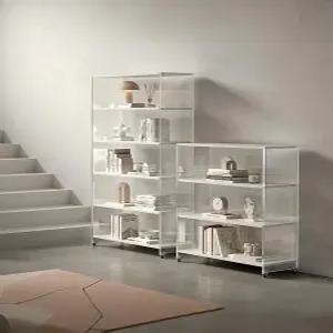 투명 선반 수납장 3단 북유럽 장식대 아크릴 수납선반