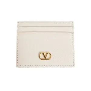 25FW V로고 시그니처 카드지갑 아이보리 7W2P0AJ7 SNP I16