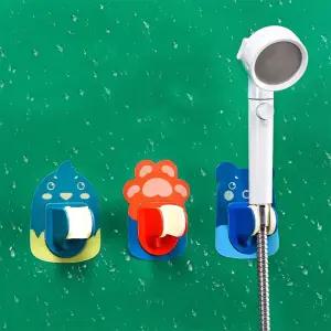 귀여운 캐릭터 샤워기 거치대 샤워 헤드 고정 홀더 샤워기거치대