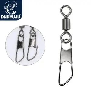 핀도래 DNDYUJU 50개 5 -14 Fishhook 루어 회전 낚시 커넥터 핀 베어링 롤링 태클 잉어