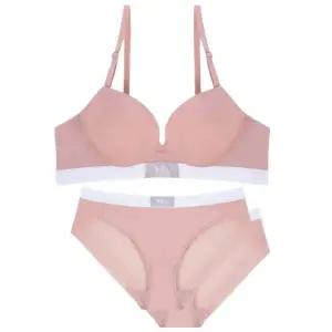 [롯데백화점]예스 데일리 이지 초이스 피치 볼륨업 몰드 브라 헴1+1팬티세트 YSWBA274YSWPA274