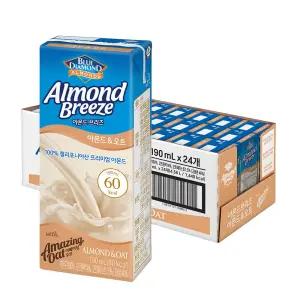 매일유업 아몬드브리즈 아몬드&오트 24팩 오트밀 다이어트 두유 190ml
