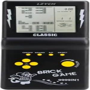 브릭 게임 콘솔 클래식 향수 내장 23 레트로 블록/레이싱/탱크 배틀 조정 가능 난이도/속도 2 AA 배터리