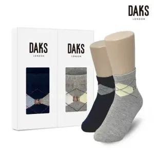 닥스양말 숙녀2족 선물세트 단목 아가일 26412