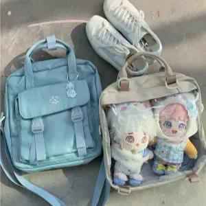 솜인형 투명 숄더백 덕질 이타백 가방 데코용 학생 크로스