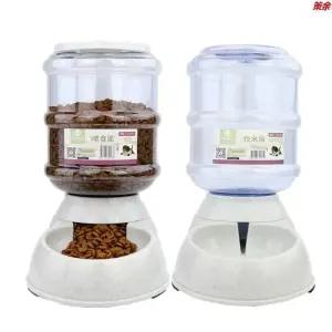 애완견 강아지 급수기 자동 급식기 애견사료통 급이기