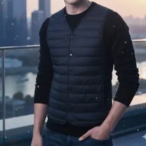 남성 웰론 솜 경량 패딩조끼 데일리 베스트 정장조끼