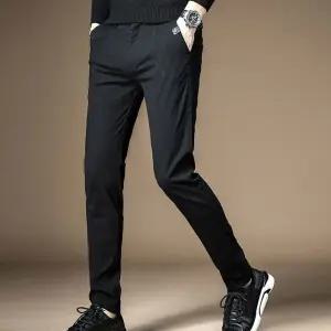 캐주얼 남성 가을 일자 바지 여행 봄 팬츠 카고 활동복 안감 방한 트레이닝 남자