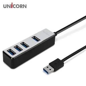 [골드스마일]메탈소재1.8M케이블 4포트 무전원 USB3.1허브 유니콘