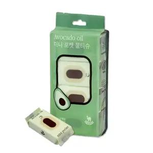아보카도오일 미니물티슈 포켓 휴대용 물티슈 8매입 x 8개