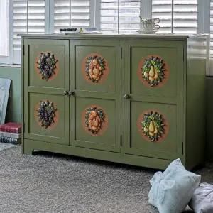 과일장 3도어 주방수납장 그릇장 그린멜로디