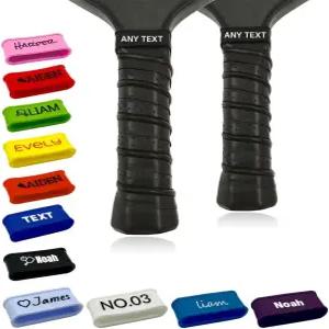 패들용 HDSD 맞춤 피클볼 이름 밴드 라켓 공 패들의 실리콘 맞춤형 루프 그립 스트랩 애호가를 위한 DIY