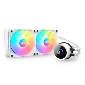 NZXT Kraken 240 RGB 수냉 CPU 쿨러 LCD 디스플레이 (화이트)