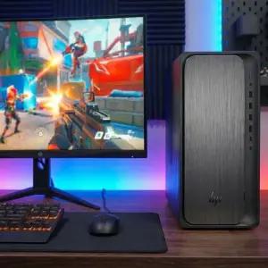 HP 옴니데스크 M03-0038KR RTX5050 인텔 AI U5-225 D5 64GB 2TB FreeDOS 듀얼모니터 미니타워 사무 업무 그