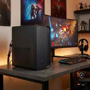 HP 옴니데스크 M03-0038KR RX9060XT 인텔 AI U5-225 D5 64GB 2TB FreeDOS 듀얼모니터 미니타워 사무 업무