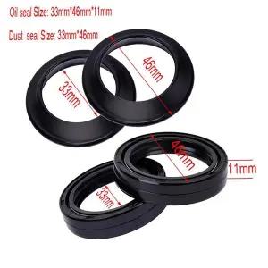 호환  프론트 포크 댐퍼 오일 도장 및 먼지 도장 스즈키 RM80 RM125 GN250 GSX250 GS300L GT380 GSX400 GS4