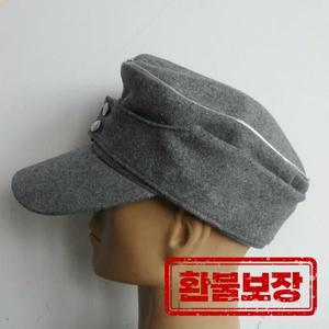 REPRO WW2 독일 M43 그레이 필드 울 캡 모자 독일 장교 모자 필드 캡 모자 그레이 밀리터리