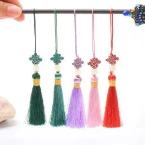 미니 장식 노리개 키링 전통 매듭 키링 한복장신구 매듭장식 노리개태슬 한 (WFIV3I4)