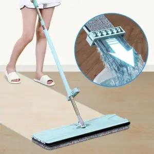 (옵션 밀대걸레세트)극세사 밀대 걸레 노터치 바닥 청소기 대걸레 2장