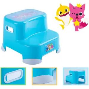 유아 핑크퐁 세면대 디딤대 2단 화장실 계단 발판 발받침대 아이 욕실 아기