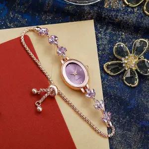 [콩심팥심]여성 슬라이드 손목시계 메탈 시계 패션시계