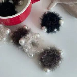 머리끈 고무줄 국내제작 벨벳 헤어곱창 트위드 겨울