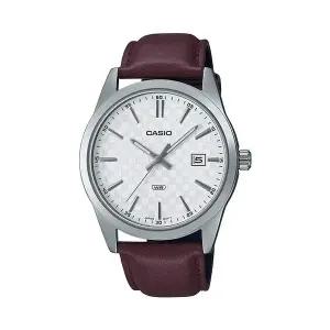 [신세계라이브쇼핑]카시오 MTP-VD03L-5A 라운드 남성 가죽 아날로그 시계