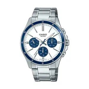 [신세계라이브쇼핑]카시오 MTP-1374D-7A2 남성 라운드 아날로그 메탈 손목 시계