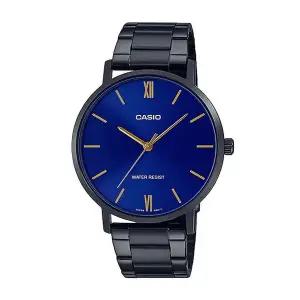 [신세계라이브쇼핑]카시오 MTP-VT01B-2B 남성 라운드 아날로그 메탈 손목 시계