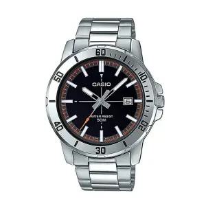 [신세계라이브쇼핑]카시오 MTP-VD01D-1E2 남성 라운드 아날로그 메탈 손목 시계