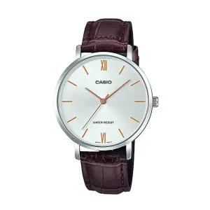 [신세계라이브쇼핑]카시오 LTP-VT01L-7B2 여성 라운드 아날로그 가죽 손목 시계