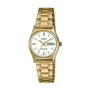 [신세계라이브쇼핑]카시오 LTP-V006G-7B 여성 라운드 클래식 아날로그 메탈 손목 시계