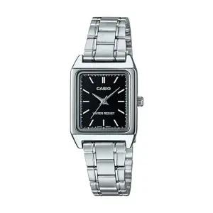 [신세계라이브쇼핑]카시오 LTP-V007D-1E 여성 스퀘어 아날로그 메탈 손목 시계