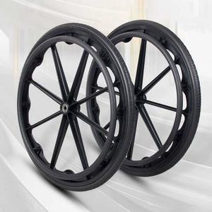 휠체어 타이어 바퀴 20인치 18인치 연습 손잡이 22인치 솔리드 유모차 성인 탈부착용