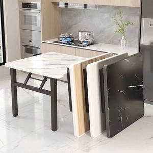 1인식탁 접이식식탁 가벼운 인식탁 식탁 미니 폴딩 책상 테이블과 4개 이동식 원룸