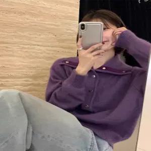 숄카라 터틀넥 알파카 롱 케이블 볼레로 라쿤 가디건