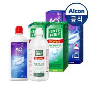 옵티프리 렌즈세척액 에이오셉 플러스 360ml 2개+익스프레스 355ml 2개