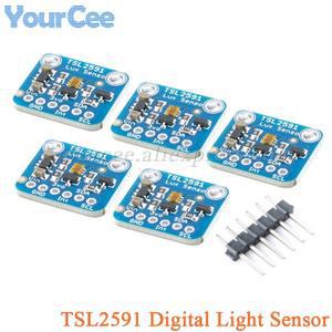 10pcs/1pc TSL2591 고동적 디지털 광 센서 브레이크 아웃 모듈 Arduino 용 고 범위 Lux IR 전체 스펙트럼