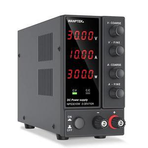 Wanptek 30V 10A DC 전원 공급 장치 조정 가능한 실험실 전압 60V 5A 120V 3A 벤치 소스