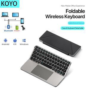 히브리어스페인어러시아어포르투갈어 접이식 5.0 블루투스 미아오콩 마그네틱 키보드휴대폰 태블릿 노트북