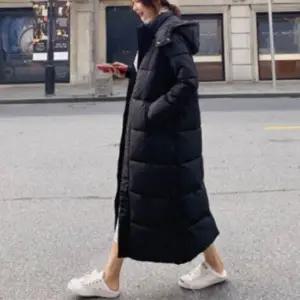 여성 겨울 보온 방한 후드 캐주얼 점퍼 롱 패딩 잠바