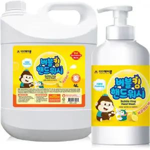 닥터케이콩 버블킹 포밍 레몬 4L+500ml ~ 핸드워시 손세정제 거품 버블 ~ 4000ml + 0.5l 대용량