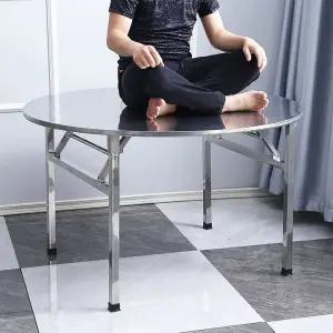 스텐 원형 식탁 식당 테이블